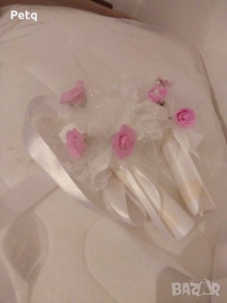 Украса за сватбени свещи, снимка 1