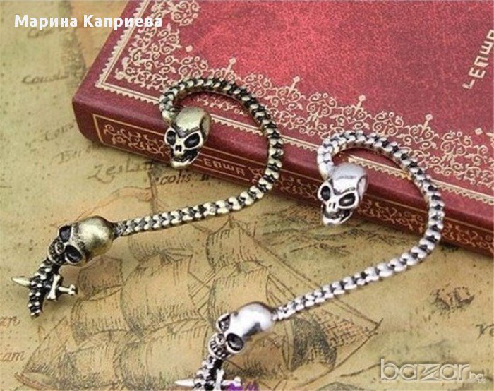 Обеца "Череп", снимка 1