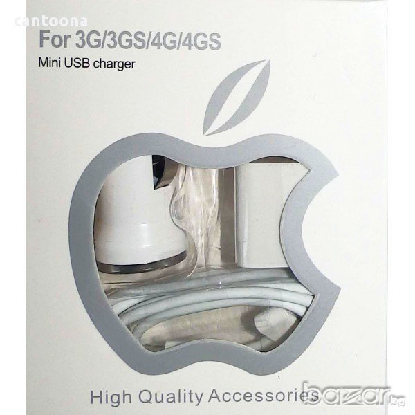 Зарядно за iPхone 3G/3S/4/4S - 12 и 220 V, снимка 1