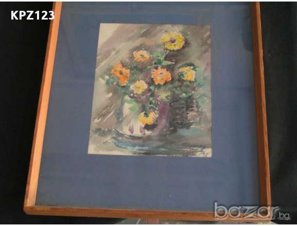 Картина акварел на Лазаров, снимка 1