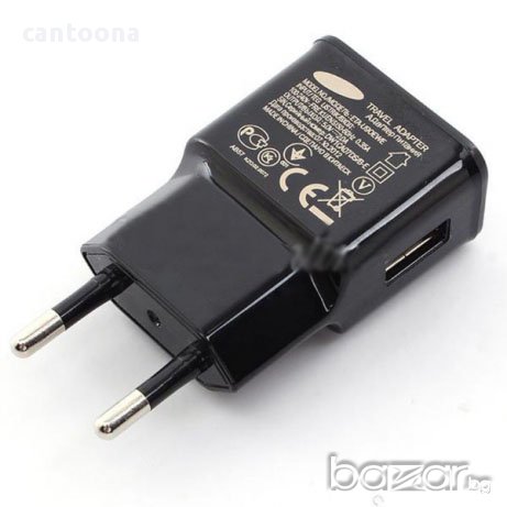 Мрежово зарядно устройство Samsung ,5V, 2A, Black, снимка 1