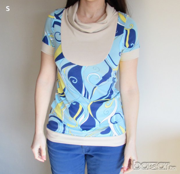 Дамска блуза с къс ръкав, снимка 1