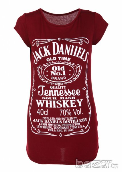 Винена тениска Jack Daniels, снимка 1