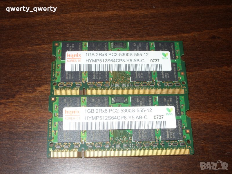 SODIMM памет Hynix 1GB DDR2, снимка 1