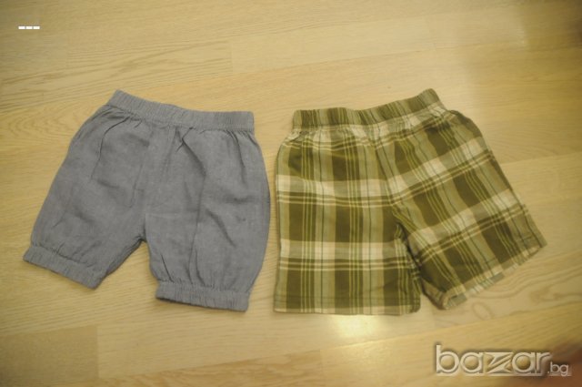 Два броя къси панталонки 86см., снимка 1 - Панталони и долнища за бебе - 18937381