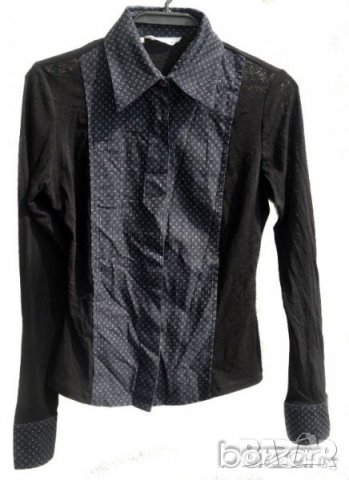 RAYURE Paris BRITNEY черна дамска риза Произведено във Франция размер 40, снимка 1 - Ризи - 23439229