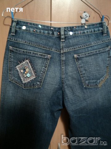 уникални дънки с перли, снимка 2 - Дънки - 18263136