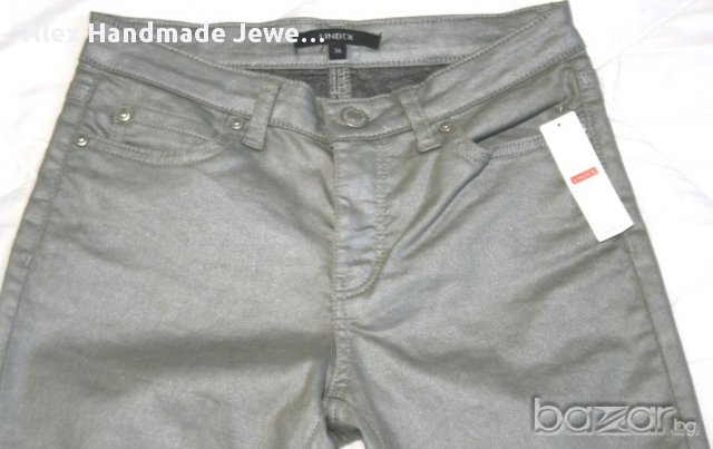 Нови /с етикет/ сребристи скини дънки Lindex, снимка 3 - Дънки - 18061848