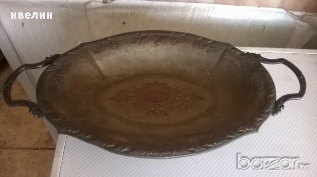 стара посребрена антикварна купа-арт деко, снимка 1 - Антикварни и старинни предмети - 17855664