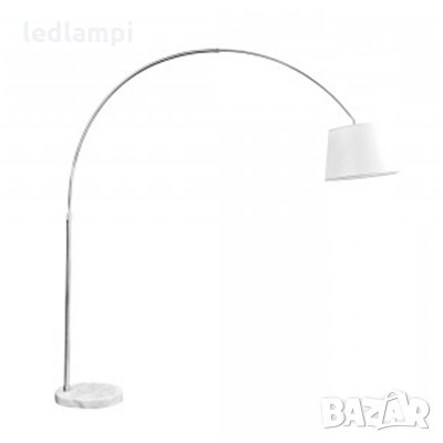 Наземна Лампа С Мраморна Основа - Слонова Кост