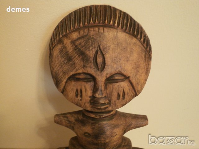  Голяма автентична Ашанти фигура от Гана, снимка 12 - Колекции - 20689292
