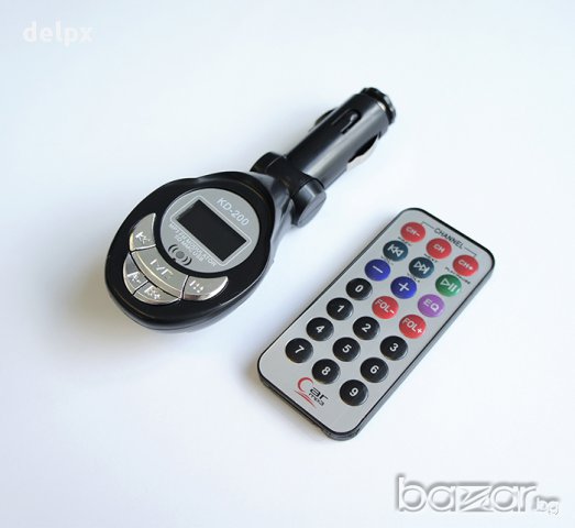 Автомобилен трансмитер 12V-24V с вход за USB/MC, снимка 1