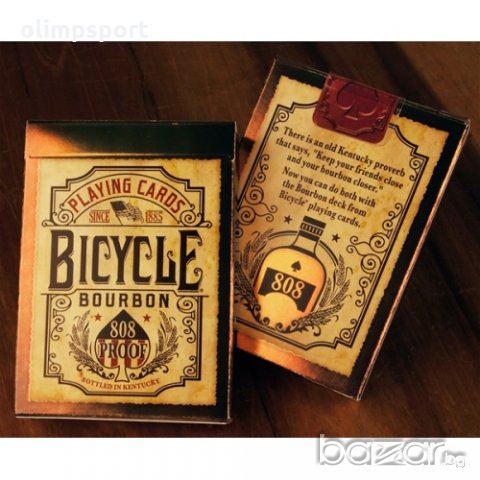 КАРТИ ЗА ИГРА BICYCLE BOURBON нови оригинални произведени в САЩ , снимка 1 - Карти за игра - 21363046