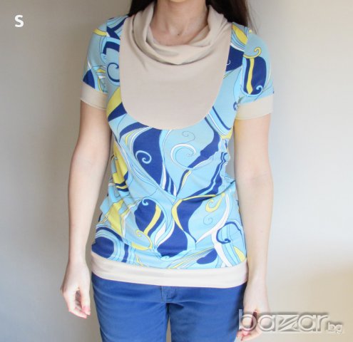 Дамска блуза с къс ръкав, снимка 1 - Тениски - 10152682