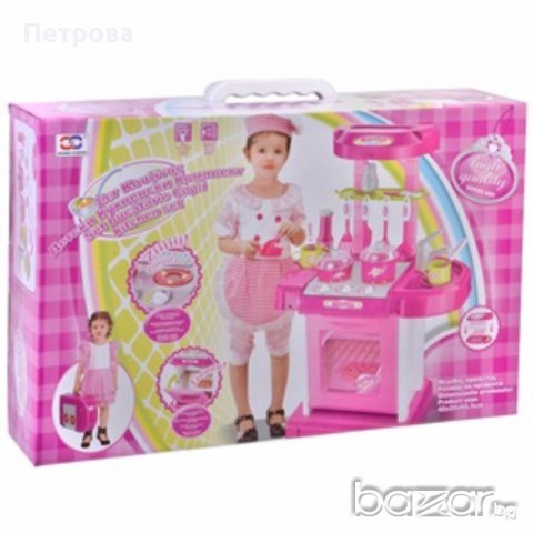 Детска кухня с аксесоари, снимка 3 - Кукли - 18419133