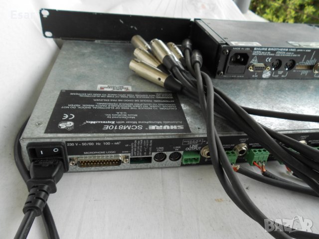 Автоматичен микрофонен Mixer Shure SCM-810E и дигитален еквалайзер Shure DFR11EQ, снимка 9 - Други - 25298362