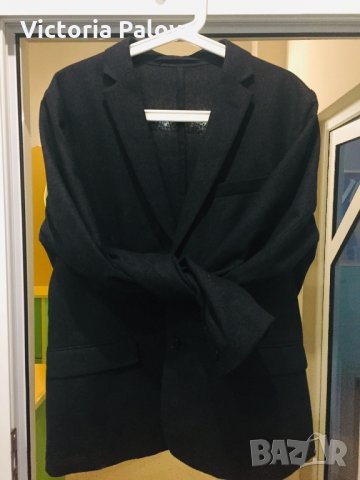 Прекрасно вълнено графитено сако 60%, снимка 7 - Сака - 24099314