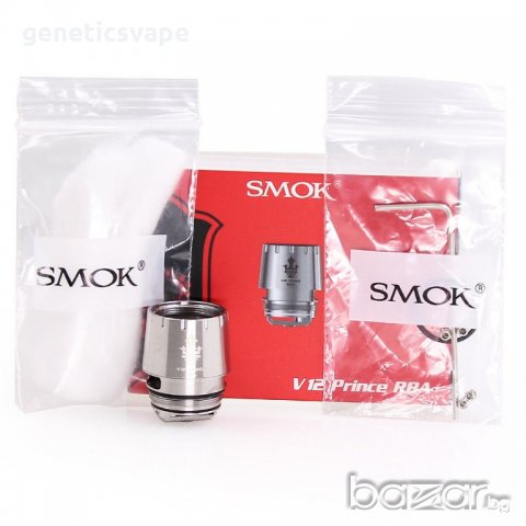 Smok TFV12 Prince coil - Q4, X6, T10, RBA, glass tube , снимка 6 - Вейп без пълнители - 20340422