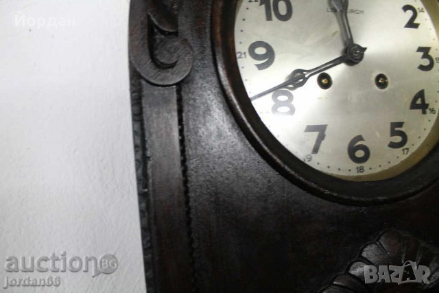 Дървен стенен часовник немски ленцкирх, снимка 6 - Стенни часовници - 23091770