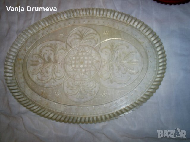 два подноса за сладки, или плодове от бакелит, снимка 4 - Антикварни и старинни предмети - 23120225