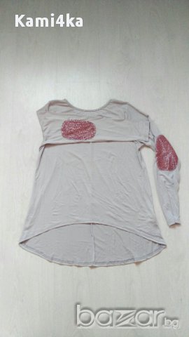 Сива блуза, снимка 5 - Блузи с дълъг ръкав и пуловери - 13719302