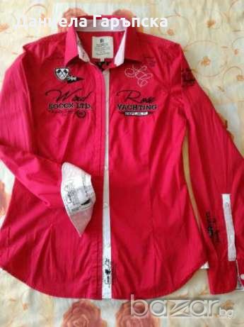 Спортно елегантна червена риза