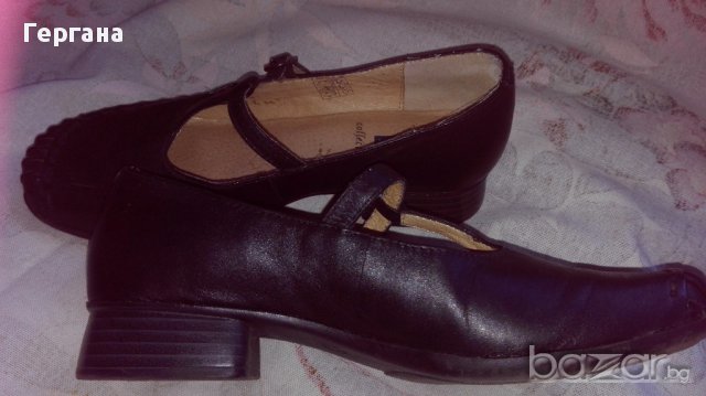 черни обувки от естествена кожа, снимка 3 - Дамски обувки на ток - 18115572