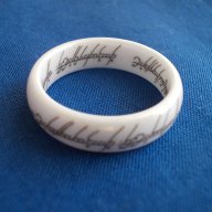 Керамичен пръстен Размер 9 US (18 мм), снимка 2 - Пръстени - 17537485