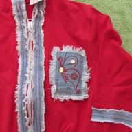 Спортен комплект от червен суичър и панталон, нов, размер 116, снимка 2 - Детски комплекти - 17861153