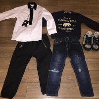 Dsquared оригинален лот -дънки , блуза , риза , обувки , снимка 1 - Детски комплекти - 20187268