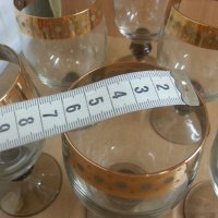  руски кристални чаши с златен кант , снимка 7 - Антикварни и старинни предмети - 25718493