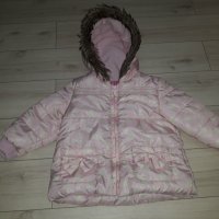 Детско зимно розово яке за момиче марка Minoti, снимка 2 - Бебешки якета и елеци - 23624078