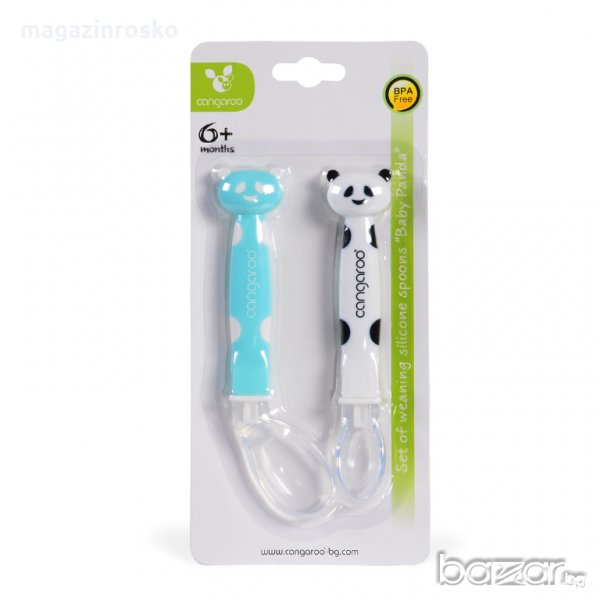 Силиконови лъжици Baby Panda , снимка 1