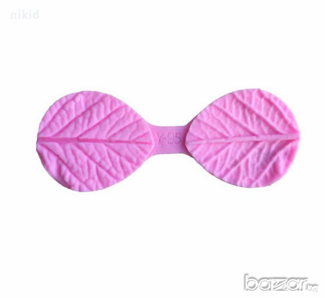 силиконов молд вейнър вайнър лист листо украса декор фондан шоколад торта др., снимка 1