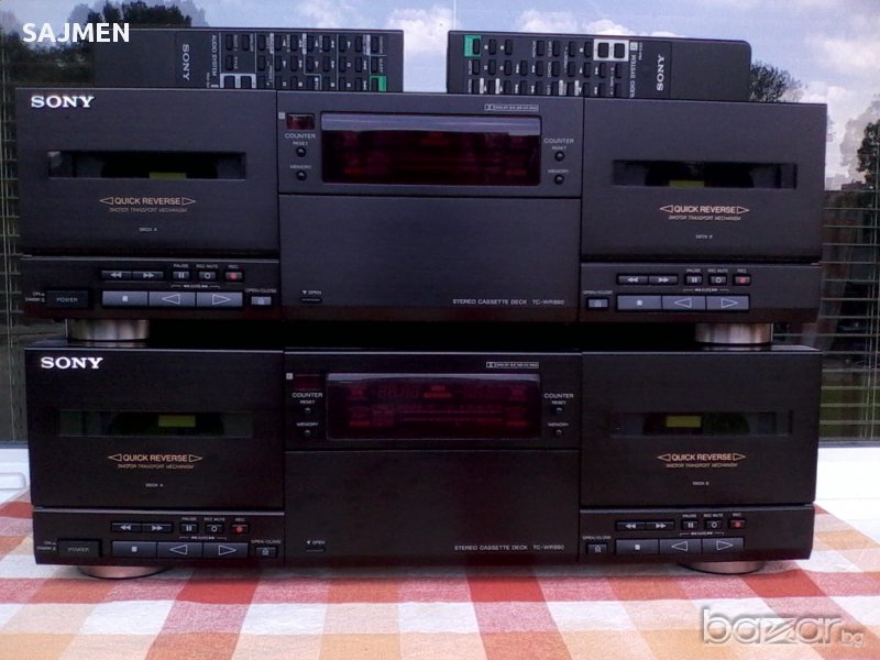 Sony TC-WR890.High End Dual Stereo Cassette.ДЕК  , снимка 1