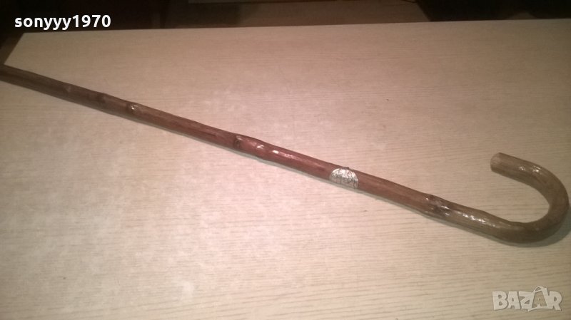 марков бастун с метален обков-90см-бамбук-внос швеицария, снимка 1