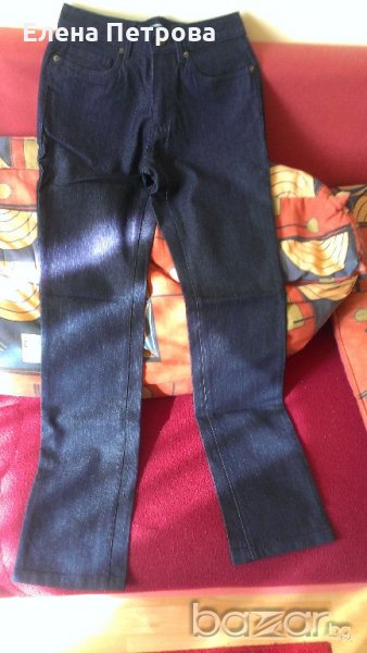 Нови класически тъмносини дънки 34размер, снимка 1