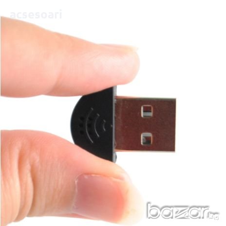 Микрофон мини USB адаптер, снимка 1