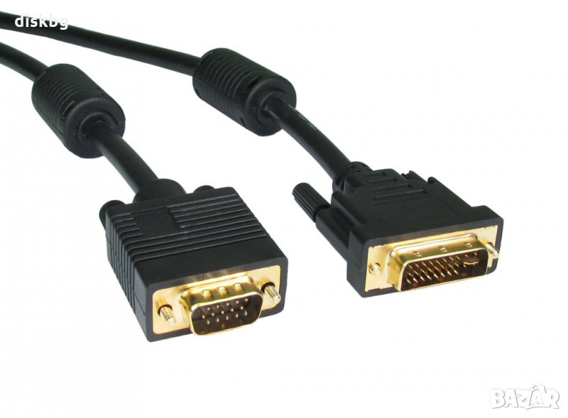 Нов кабел VGA на DVI, 1.5 метра - видео кабели, снимка 1