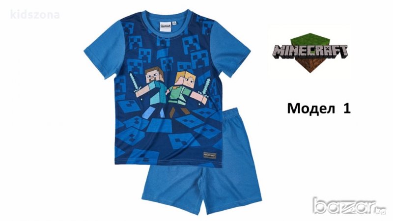 Детска пижама к.р. Minecraft за 6 г. - М1-2, снимка 1