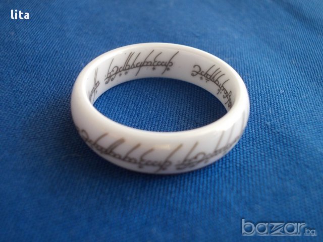 Керамичен пръстен Размери 6 и 9 US (16 и 18 мм), снимка 2 - Пръстени - 17537485