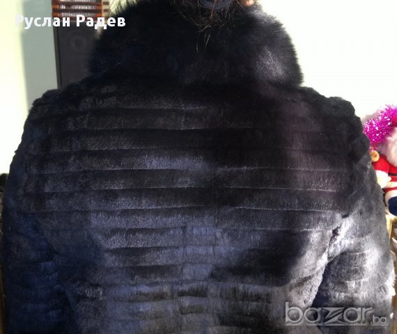  Луксозно кожено яке от заек естествена кожа , снимка 3 - Якета - 12959846
