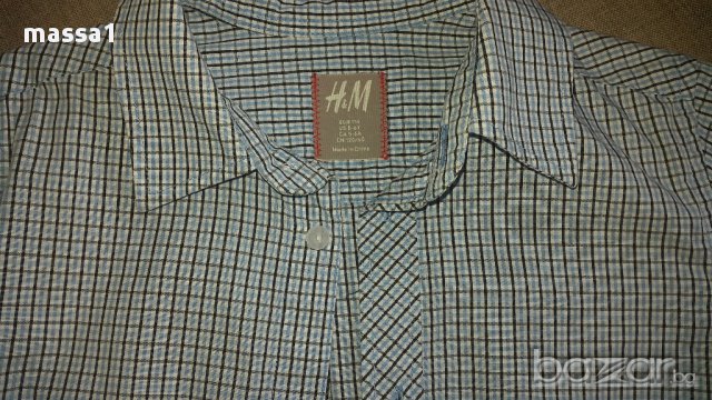 H&M карирана риза, 6 год. Цена 10.00 лв., снимка 2 - Детски ризи - 14244003