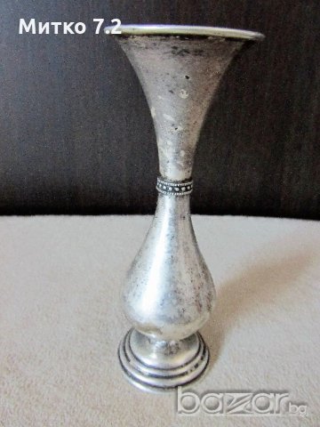 Сребърна вазичка, снимка 2 - Антикварни и старинни предмети - 19597424
