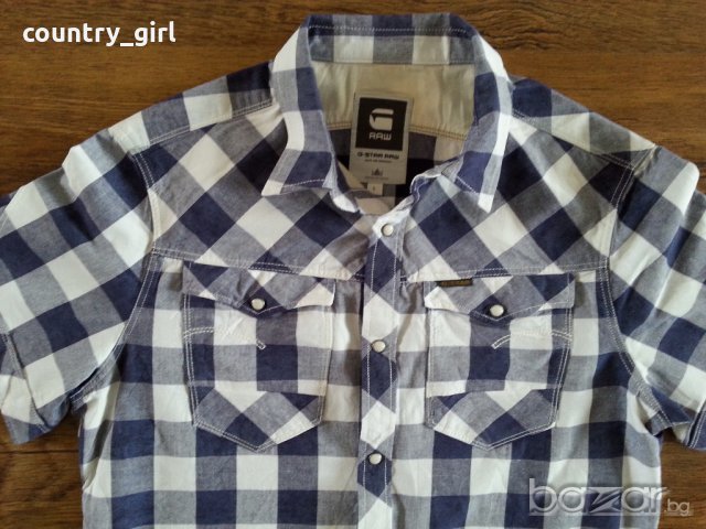 g-star arc 3d slim shirt - страхотна мъжка риза, снимка 3 - Ризи - 21196088