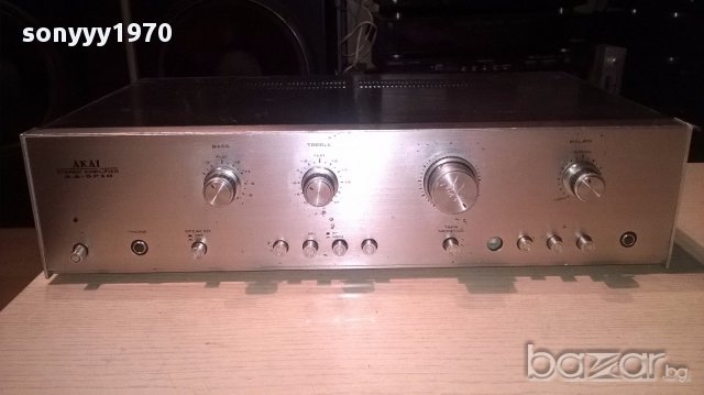 Akai aa-5210 stereo amplifier-made in japan-внос швеицария, снимка 2 - Ресийвъри, усилватели, смесителни пултове - 15881937