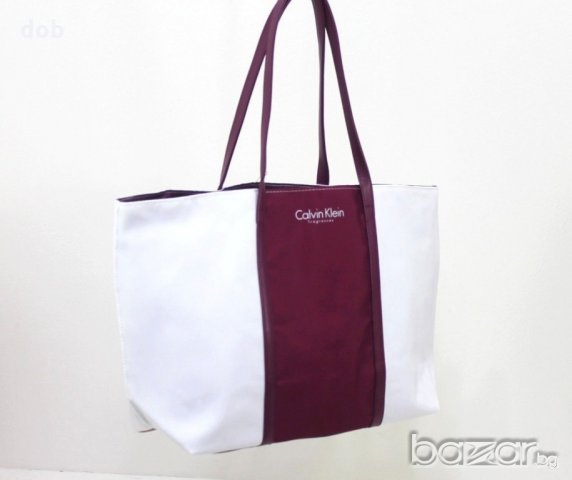 Нова дамска чанта CALVIN KLEIN Euphoria PURPLE & WHITE оригинал, снимка 2 - Чанти - 21382636