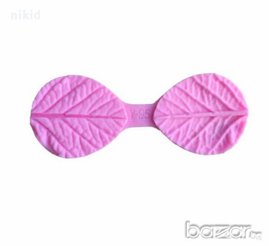 силиконов молд вейнър вайнър лист листо украса декор фондан шоколад торта др.