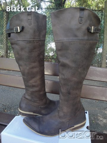 Маркови кафяви кожени дамски ботуши "Indigo Sport", естествена кожа, чизми, боти, зимни обувки, снимка 7 - Дамски ботуши - 15882482