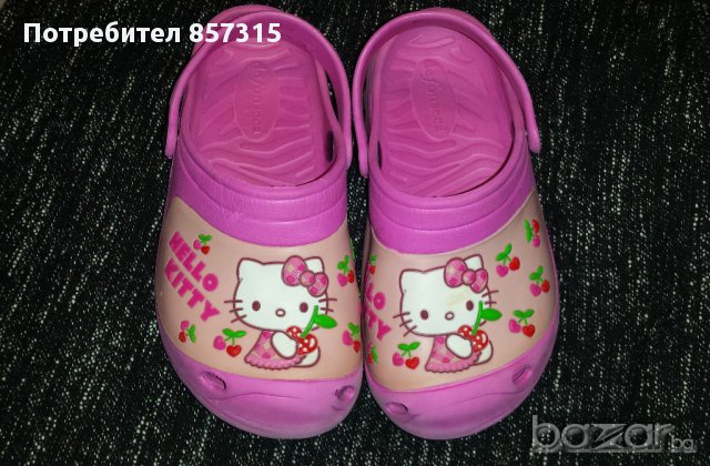 Кроксове Hello Kitty №28, снимка 3 - Детски сандали и чехли - 9710597